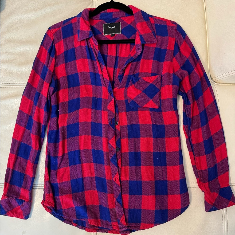 Rails Flannel - Red & Blue - image 1